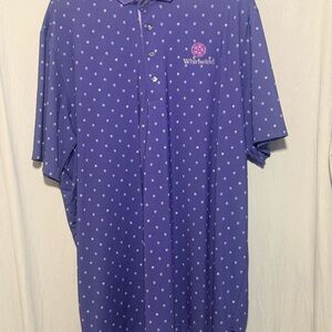 Greyson Purple Limited Release Skull AOP Wolf EmblemBack hit Polo Shirt